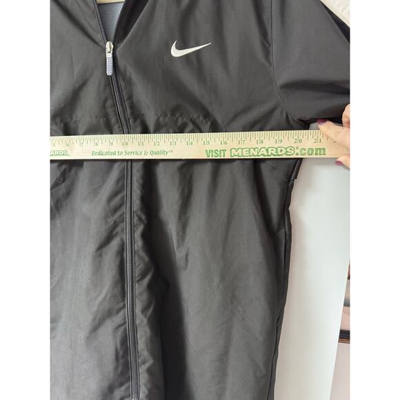 Nike Blue full zip up jacket MEDIUM vented insulated LONG LENTH - Picture 6 of 6